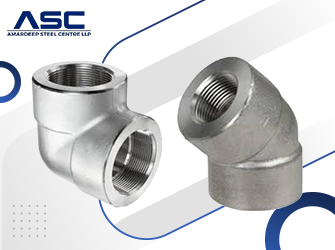 Inconel Threaded Elbow 45 90 Degree